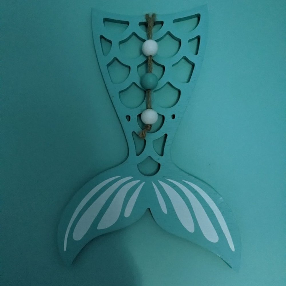 Mermaid tail wall decor